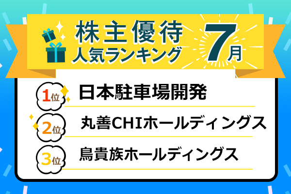 株主優待人気ランキング2021年7月: 一番人気は駐車場割引券。精肉